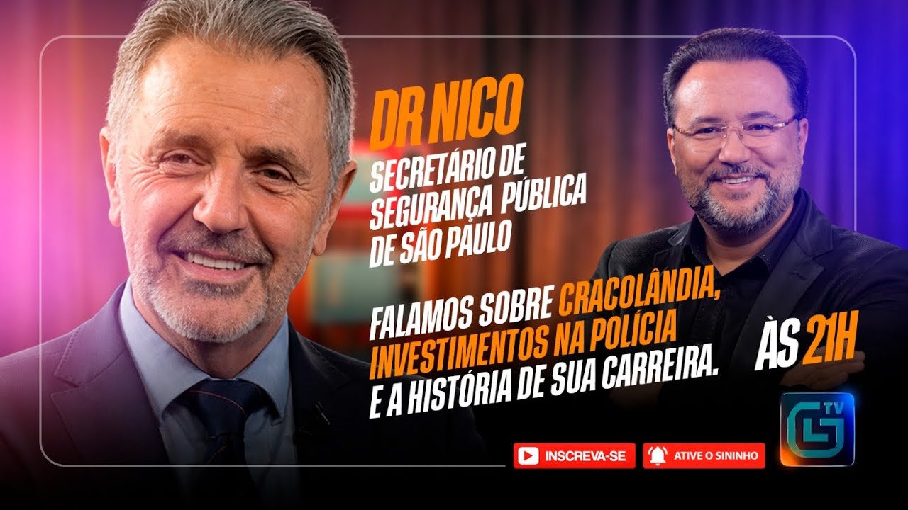#3 Dr Nico (Secretário de Segurança Pública de São Paulo) no sofá do Geraldo ! #GeraldoLuisTVrecebe
