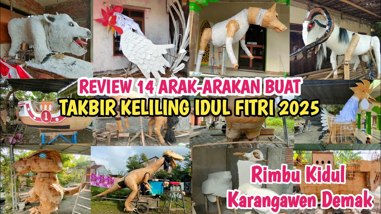 BANYAK YANG FULL GERAK‼️Review 14 Arak-arakan Takbir Keliling 2025 - Rimbu Kidul Karangawen Demak
