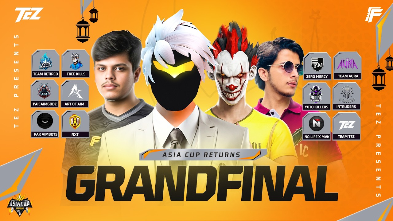🔴GRANDFINAL || TEZ x YK ASIA CUP RETURN🏆WITH 15000 PRIZE POOL
