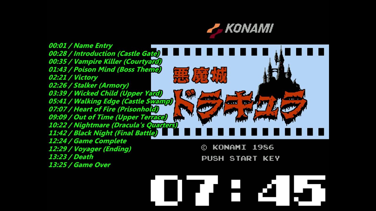 Nes Castlevania Soundtrack