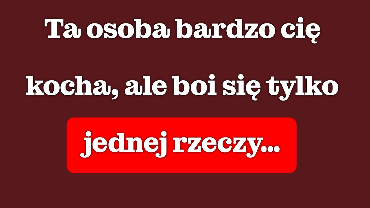 Ta osoba czuje do ciebie miłość, ale boi się jednej rzeczy | Carl Jung