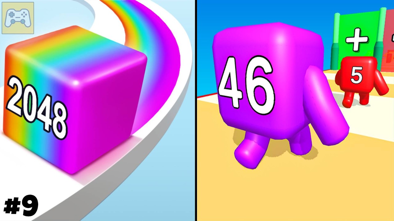 Jelly Run 2048 vs Level Up Numbers ✦ ASMR Gameplay Android iOS &bull; 2048 Number Merge Race Games (9)