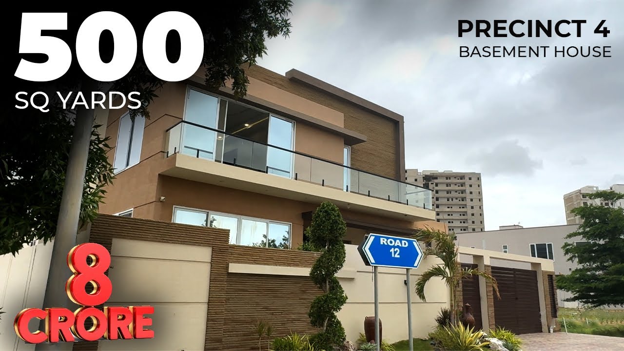 Precinct 4 Basement House 500 Sq Yards Villa Bahria Town Karachi