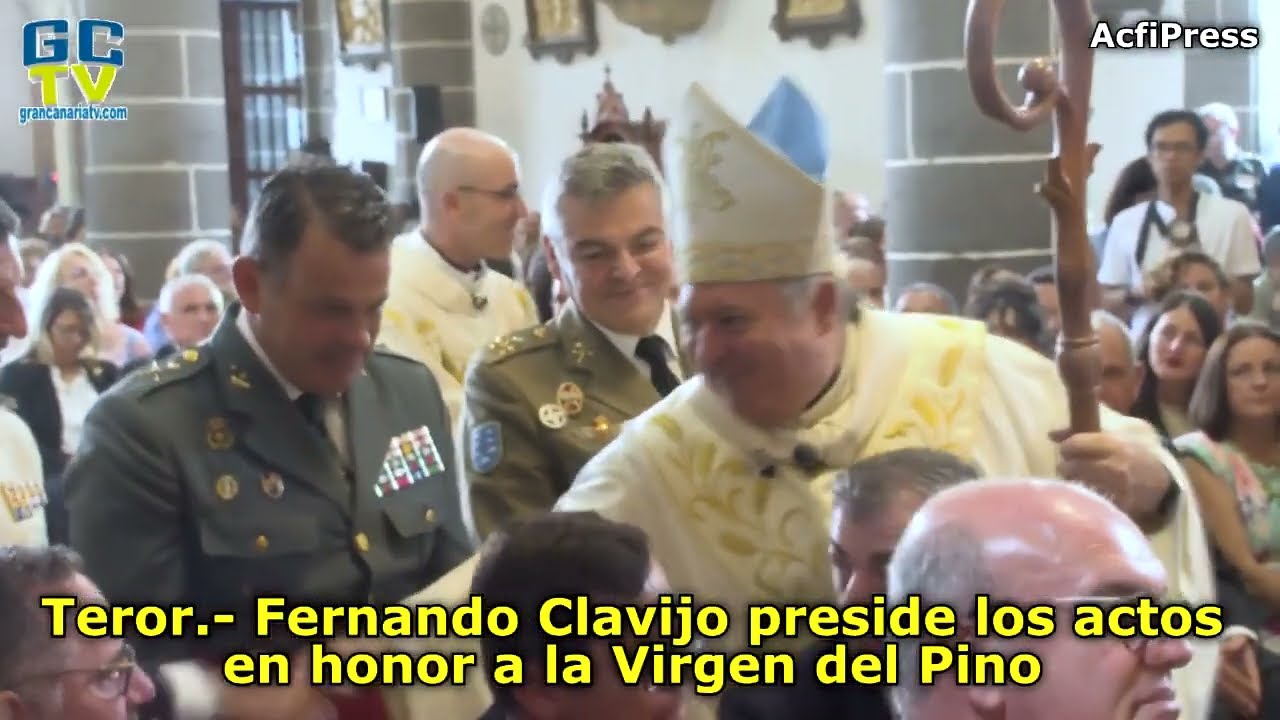 Teror.- Fernando Clavijo preside el desfile militar y los actos en honor a la Virgen del Pino