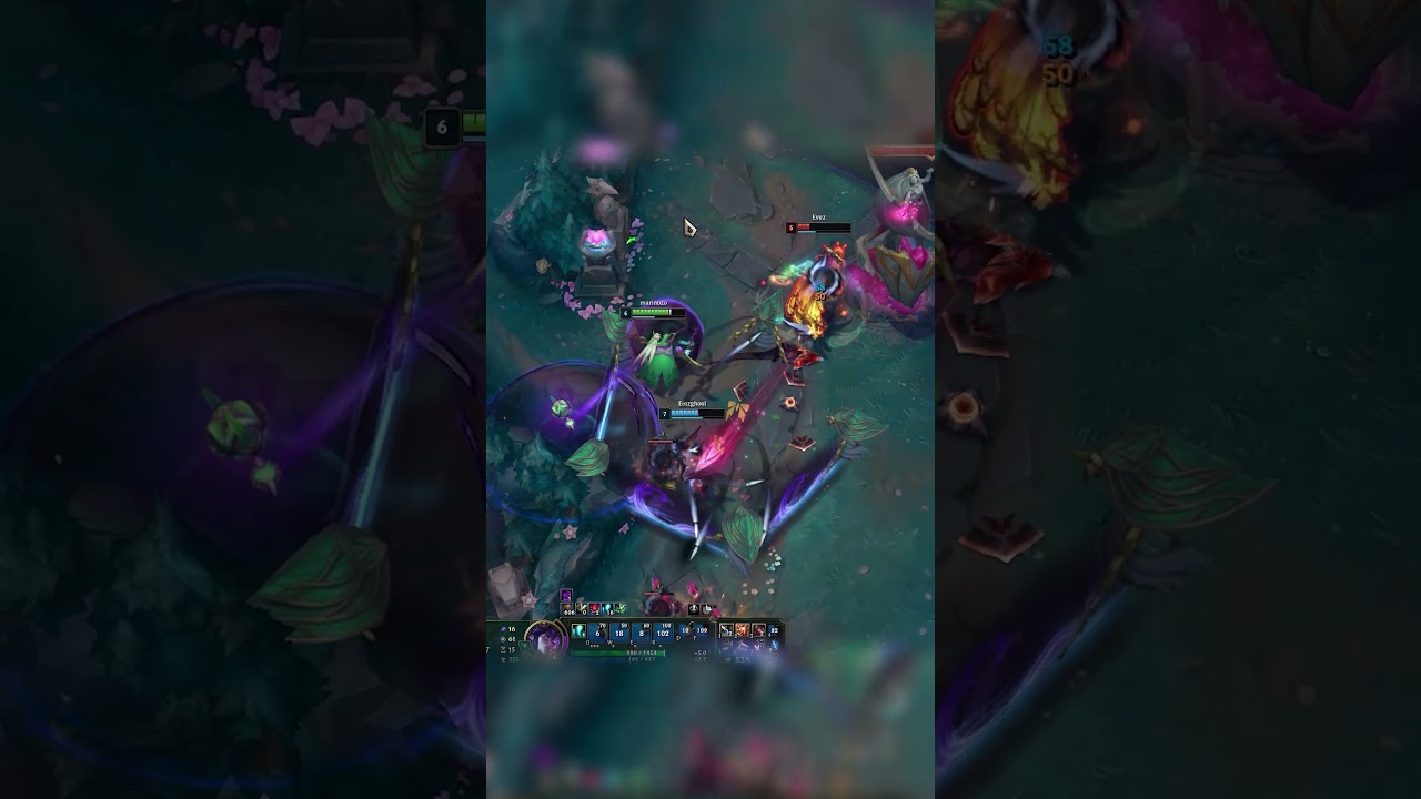 Thresh & Kai'Sa Vs Sivir & Rakan | Tough Botlane Tower Dive! #leagueoflegends #highlights #thresh