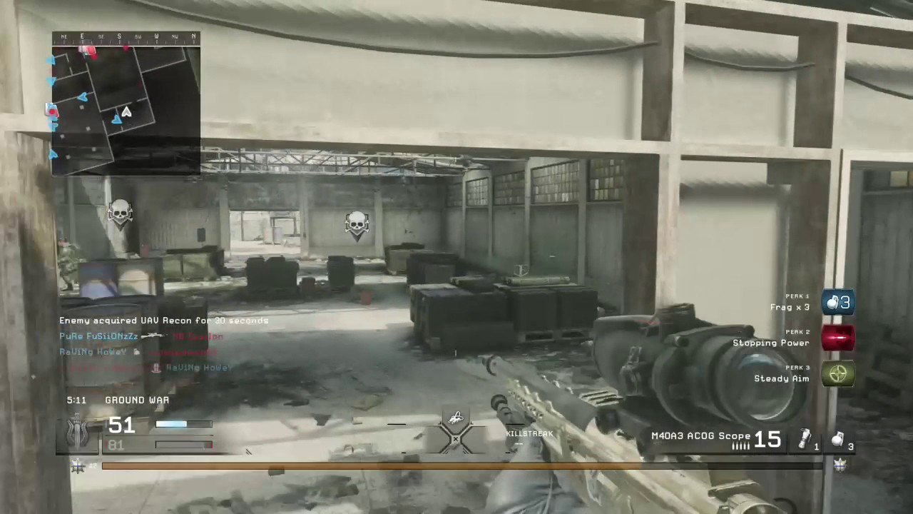 MWR - Split 5 On Screen w/ M40 ACOG