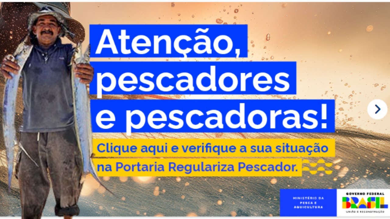 REGISTRO DA PESCA SUSPENSO PORTARIA REGULARIZA