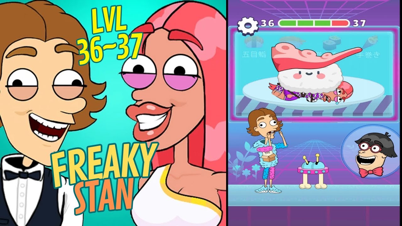 🏅FREAKY STAN: The Life Story 😂🤣 LVLs 36~37 | Gameplay Walkthrough