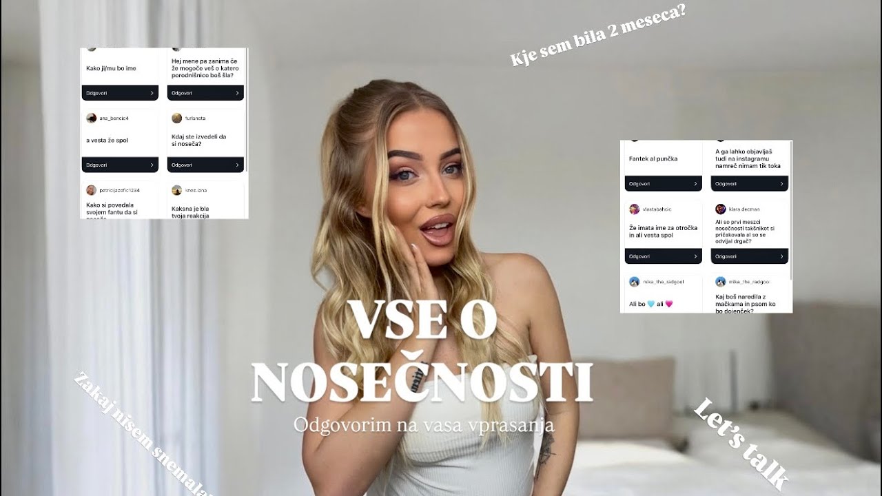 Vse o moji nosečnosti | Odgovorim tudi na vaša IG vprašanja? | 🎀 