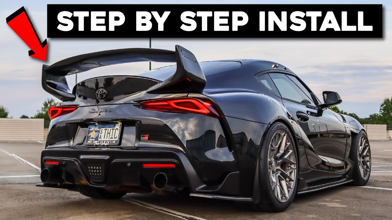 How To Install The StreetHunter Supra Wing! (Complete Install Tutorial)