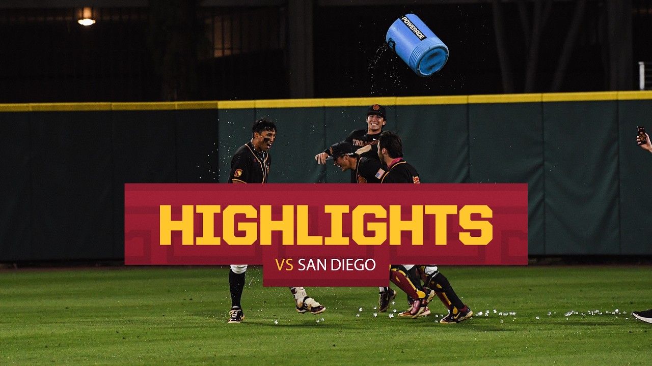 USC Baseball vs USD Highlights | Trojans Win in Extras, 7-6