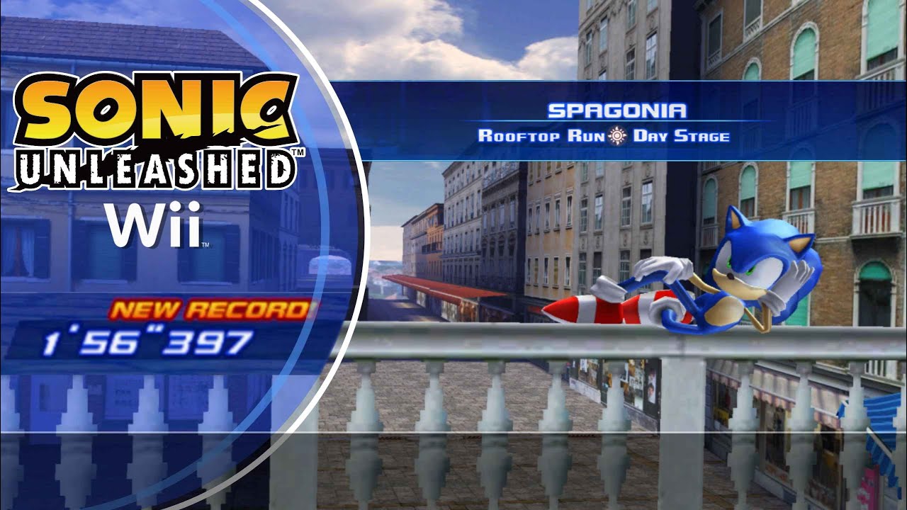 Sonic Unleashed (Wii) Rooftop Run [Day] 1'56"397