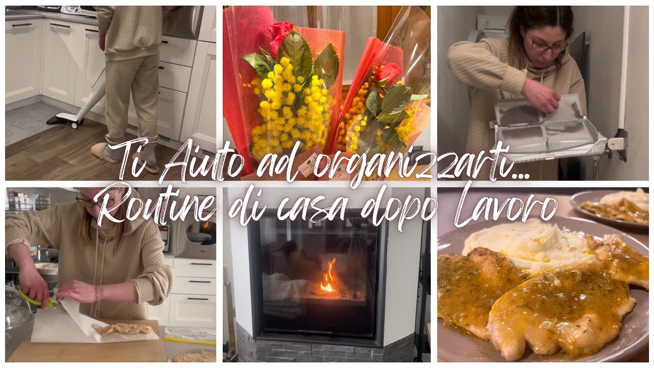 Ti aiuto ad organizzarti...Routine di casa dopo lavoro 🏠Pulizia e Cucina, Rilassante e Motivante 🌸