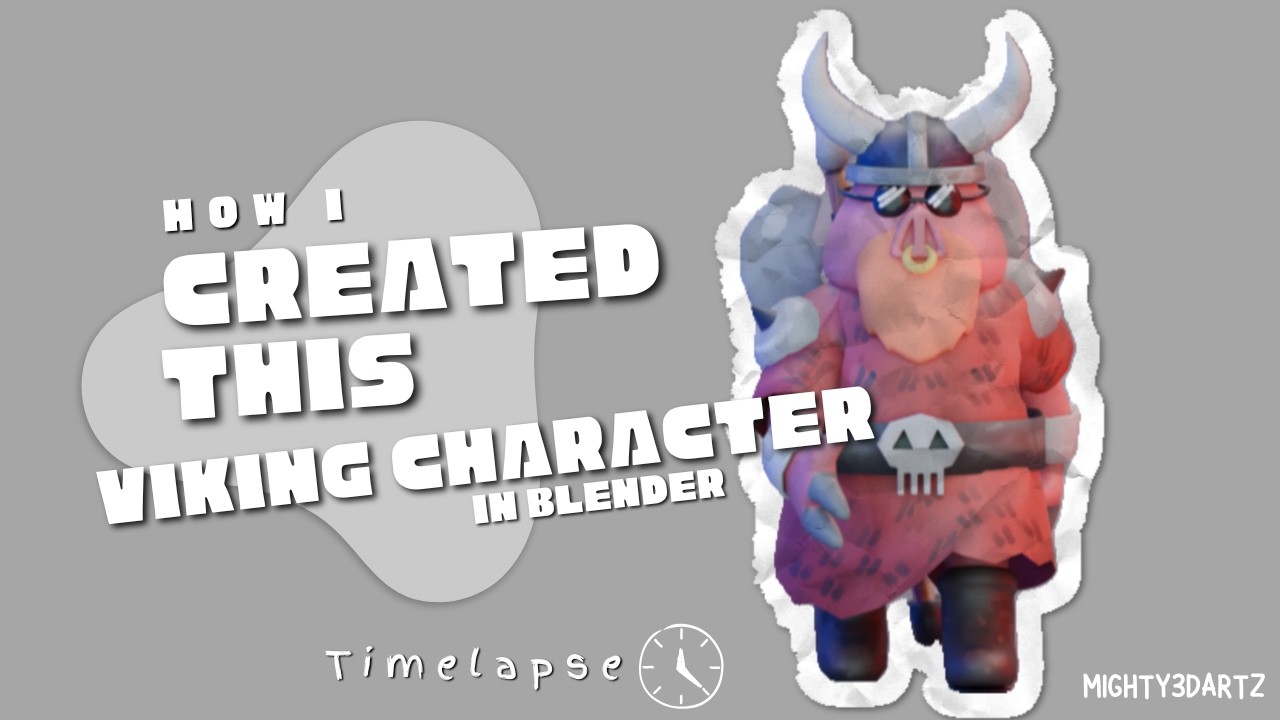 How I created this character - Sir piggleston (Time lapse)