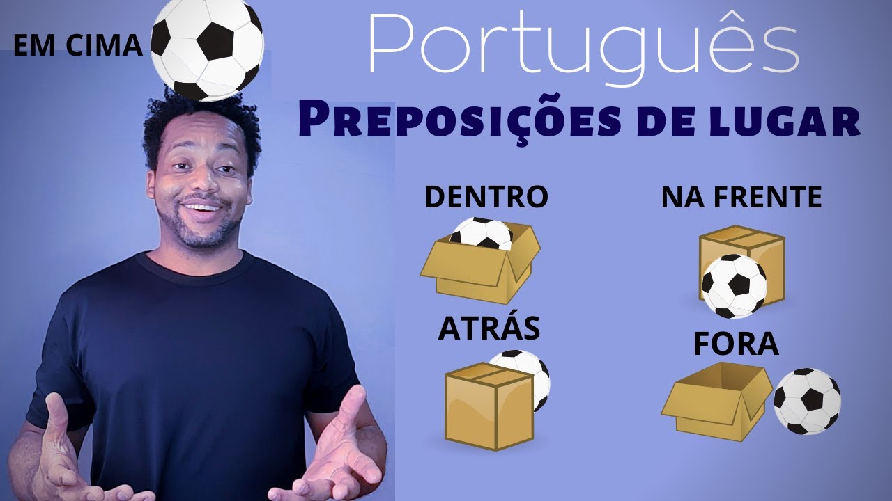 preposições de lugar em Português