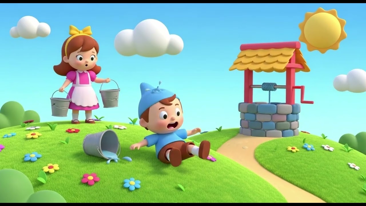 Jack & Jill |Nursery Rhymes for Kids | Fun Learning Songs | Kids Melody
