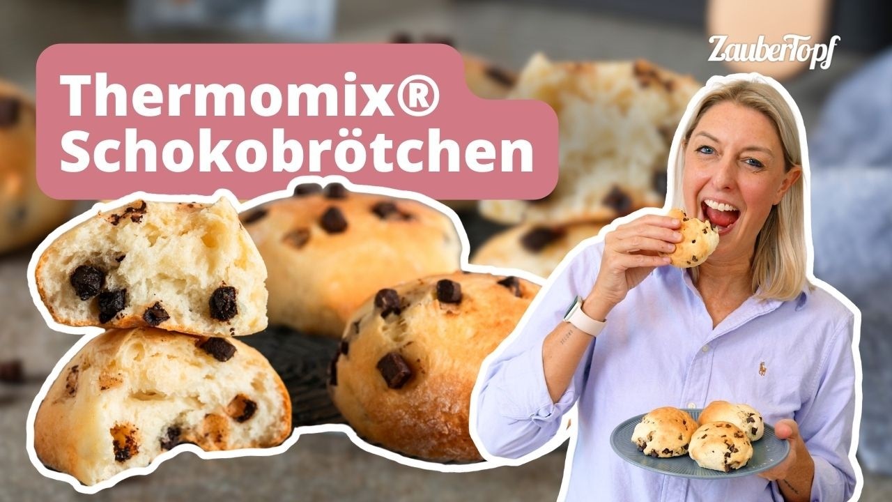 🍫 Schokobrötchen in 15 Min. aus dem Airfryer – ohne Gehzeit & soo fluffig! | Thermomix® Rezept