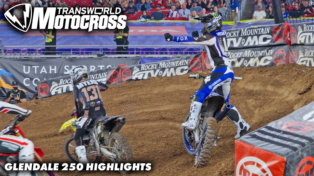 Glendale Supercross [250] Trackside Highlights | Deegan Fires The Bow & Arrow