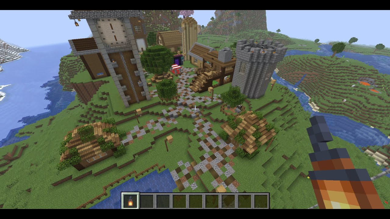 Minecraft build word with Mango_CakeXD