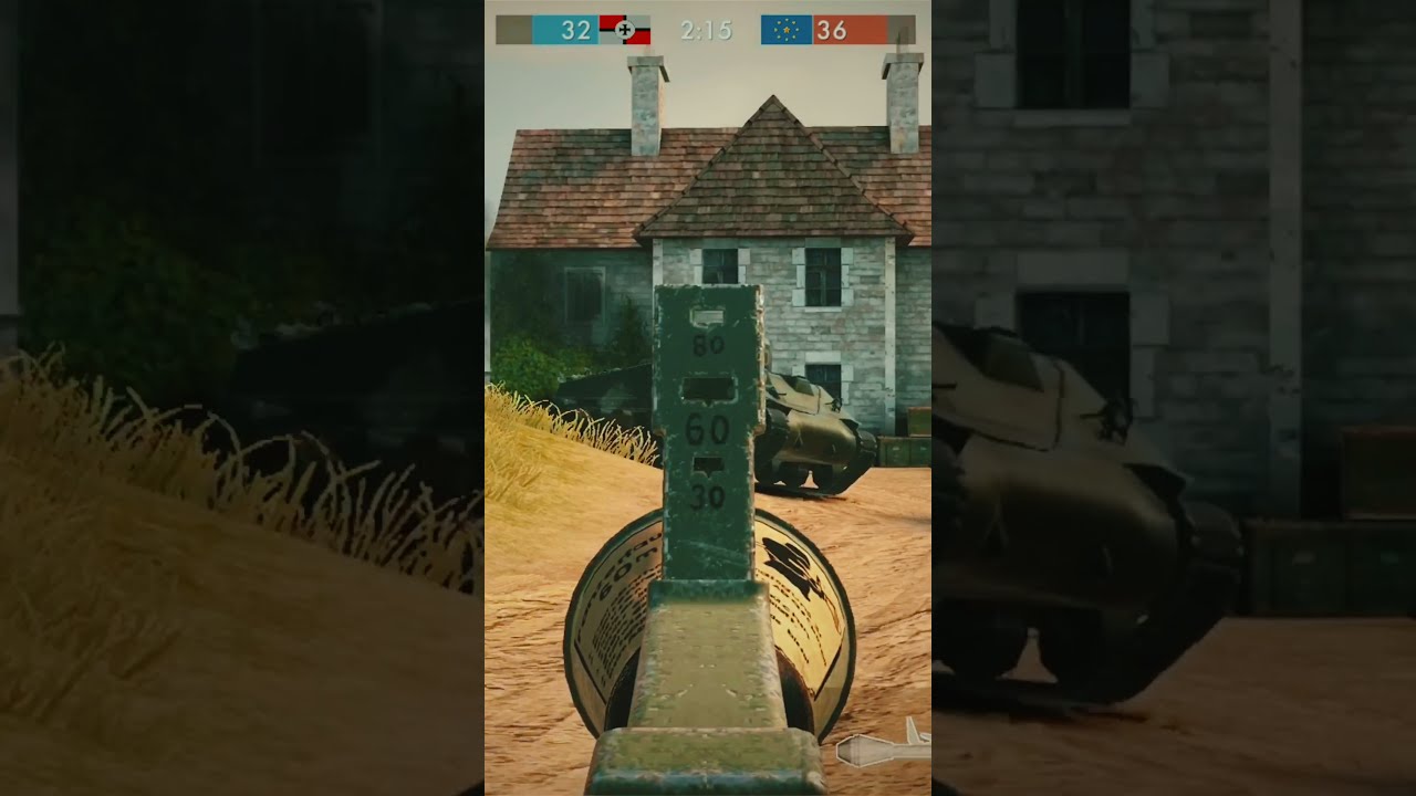 World War Heroes  [ Panzerfaust 60 + 6 against SCHERMAN - Tickle your nerves ] #shorts
