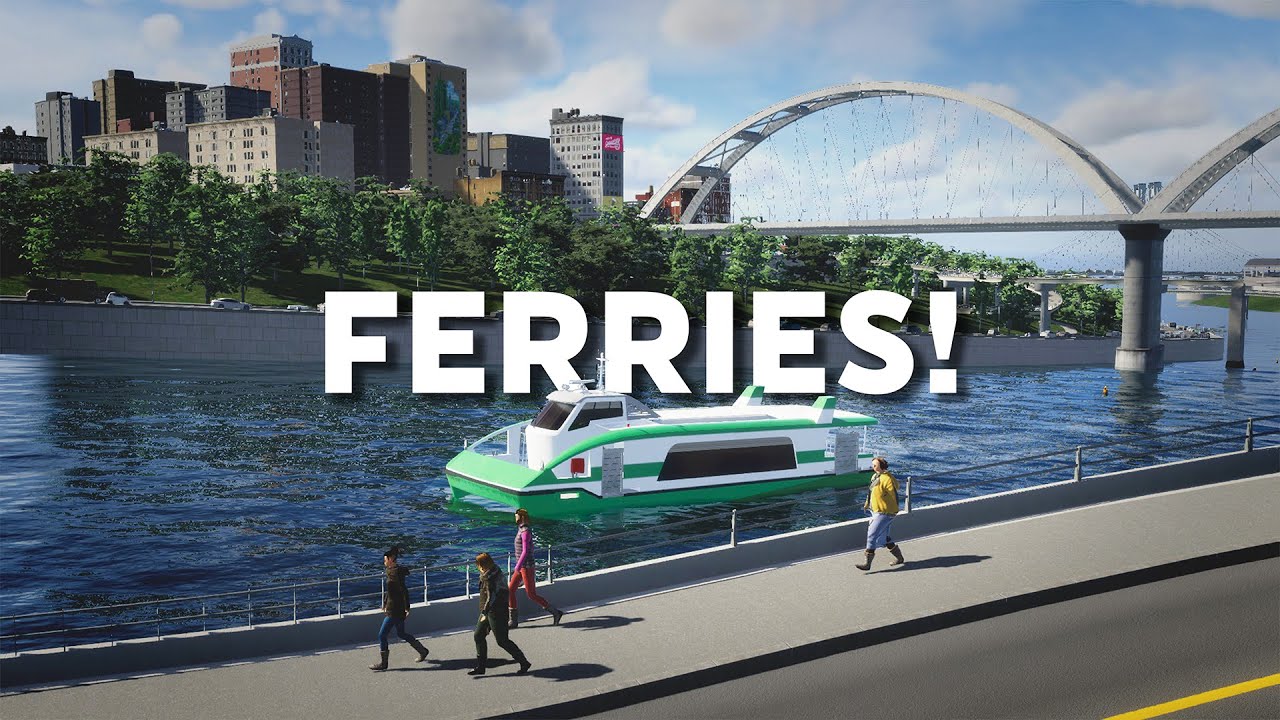 How to Create a Ferry Network in Cities Skylines 2!