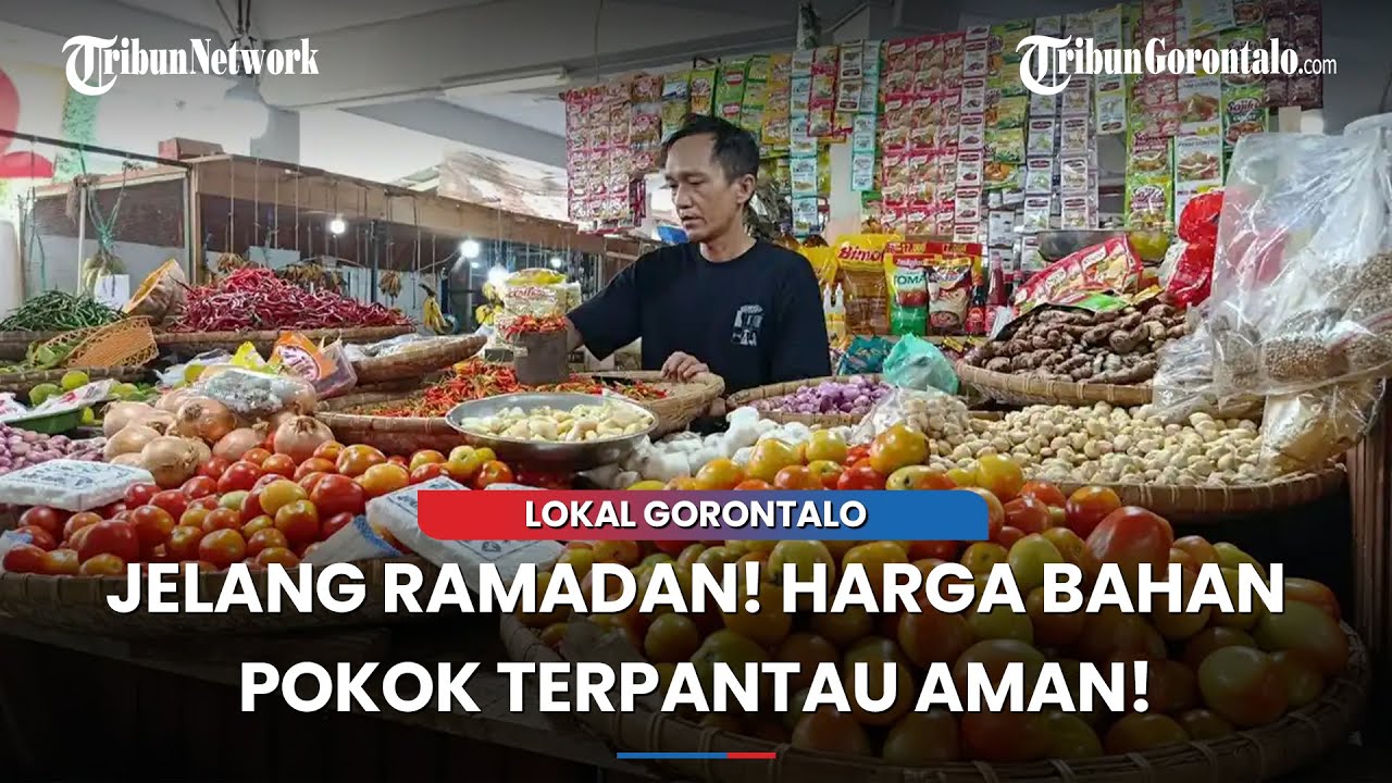 Harga Bahan Pokok di Pasar Sentral Kota Gorontalo, Masih Terkendali Jelang Ramadan