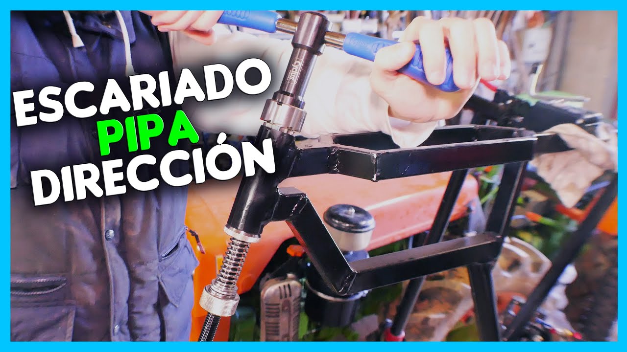 ESCARIADO y REFRENTADO de la PIPA de la DIRECCI&Oacute;N de la BICICLETA ✔️ BICICLETA EL&Eacute;CTRICA