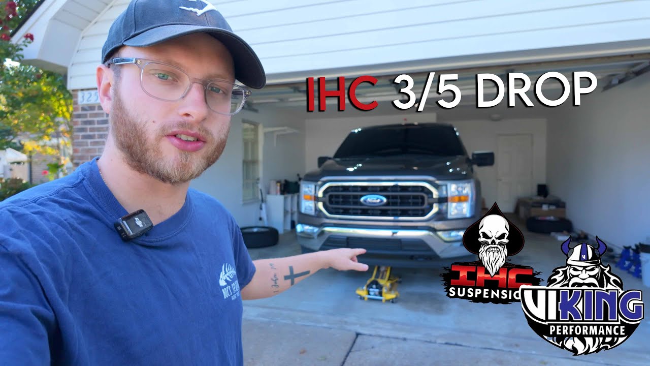 Lowering My 2022 Ford F150 Regular Cab. IHC 3/5 Lowering Kit.