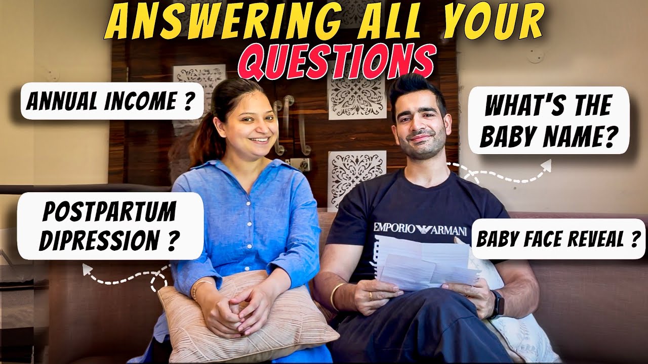Our Baby&rsquo;s name | Postpartum Depression | Answering all the questions | Aman and Iti Vlogs 