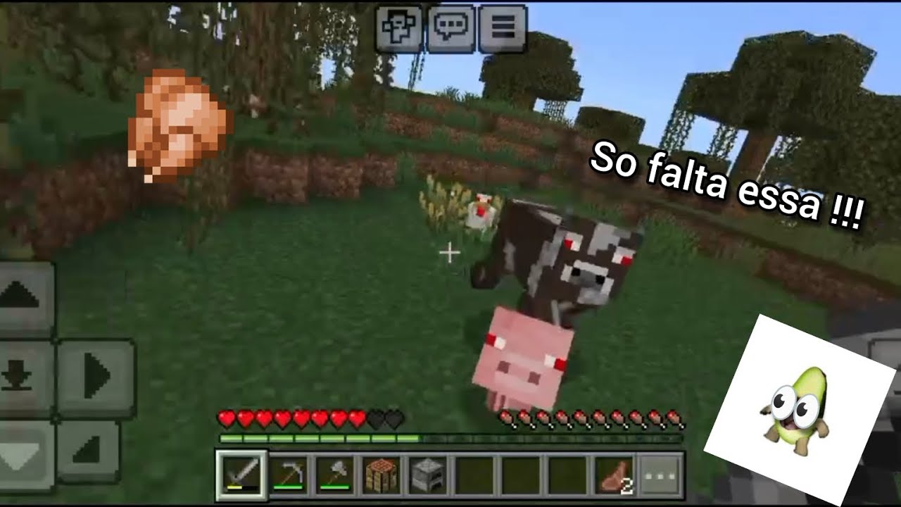 Comendo as 4 carnes do Minecraft, sem morrer 