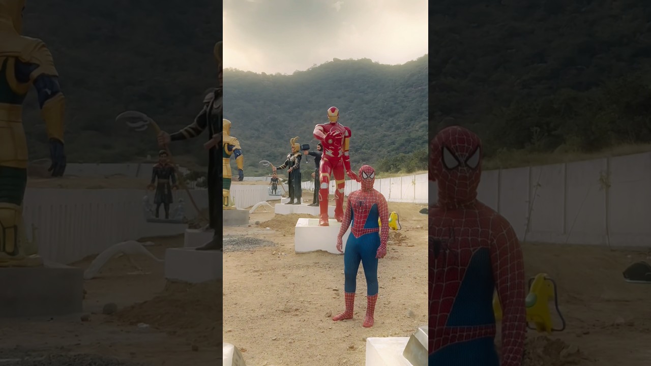 Marvel Universe 😳Watch till end 👀 #epichacks #ironman #spiderman #hulk #marvel
