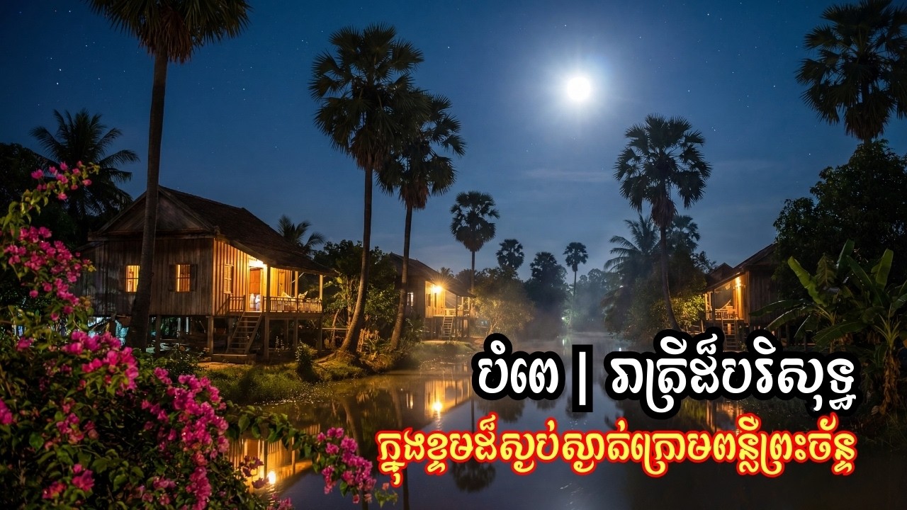 បំពេ | រាត្រីដ៏បរិសុទ្ធ | ក្នុងខ្ទមដ៏ស្ងប់ស្ងាត់ក្រោមពន្លឺព្រះច័ន្ទ