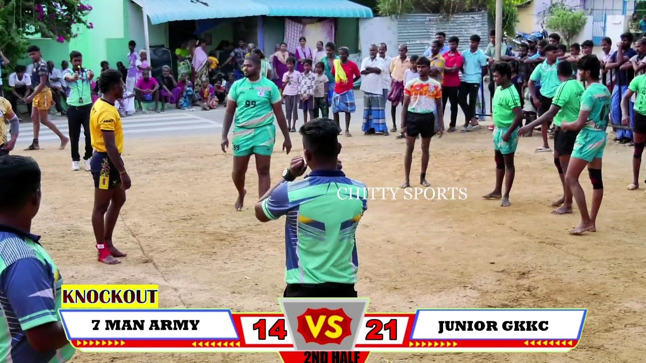 KNOCKOUT 7 MAN ARMY VS JUNIOR GKKC #SALEM#DT #VALAKUTTAPPATTY #