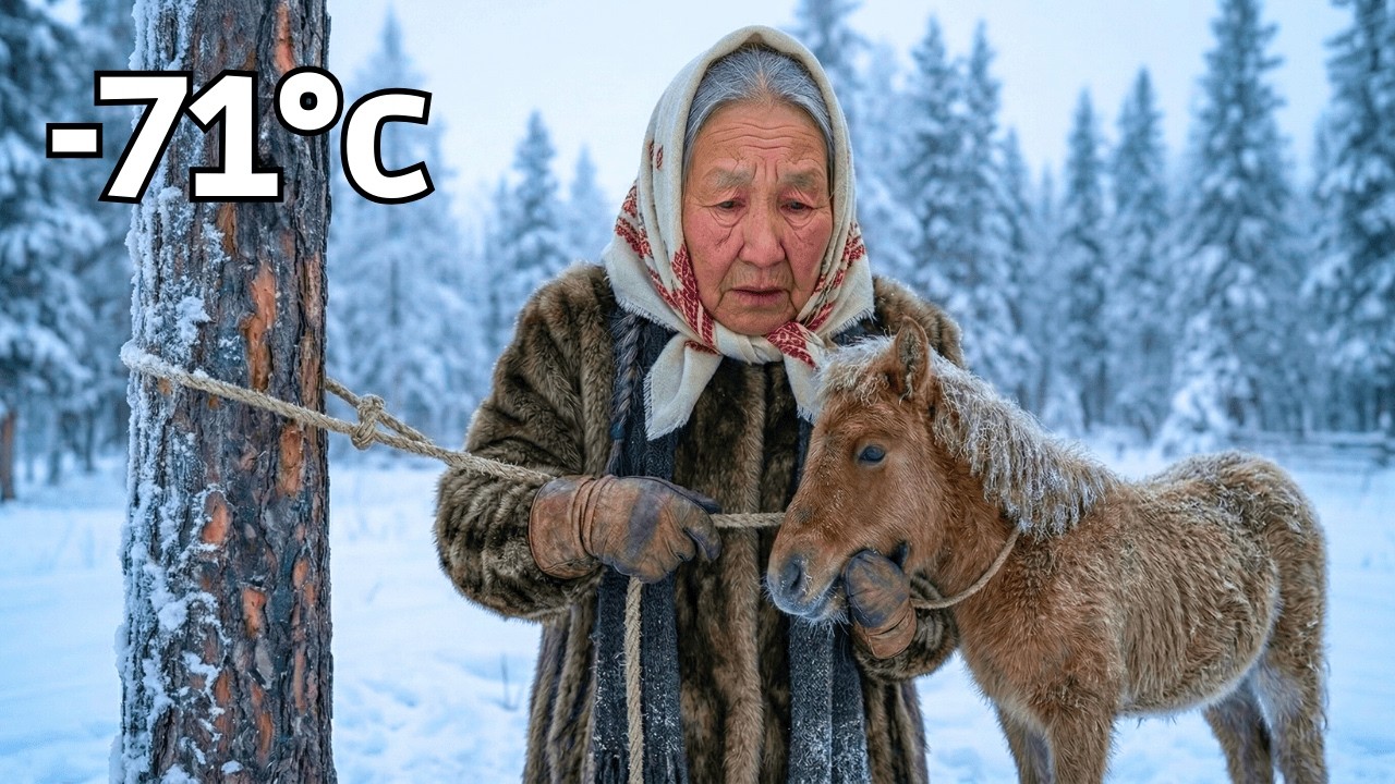 Left to Freeze Grandmother Saves an Abandoned Foal Using Ancient Skills at –71°C