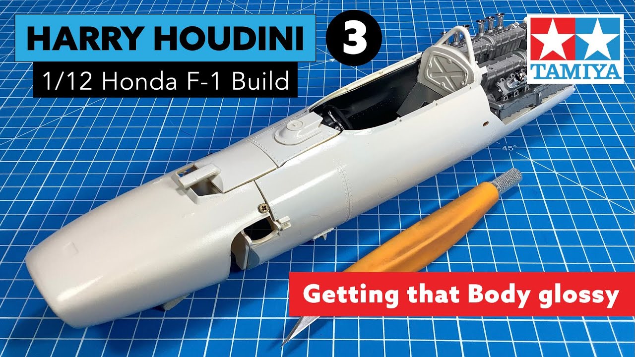 Tamiya Honda F-1 Part 3  Painting a Glossy Body plus all the fiddly bits