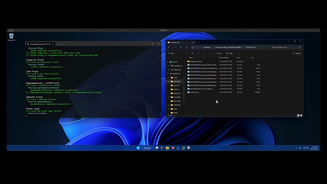 Cyberpipe Timeliner demo