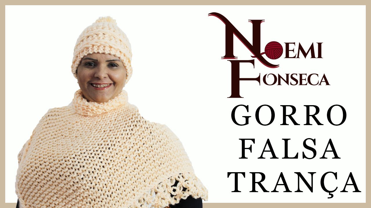 Gorro falsa trança por Noemi Fonseca