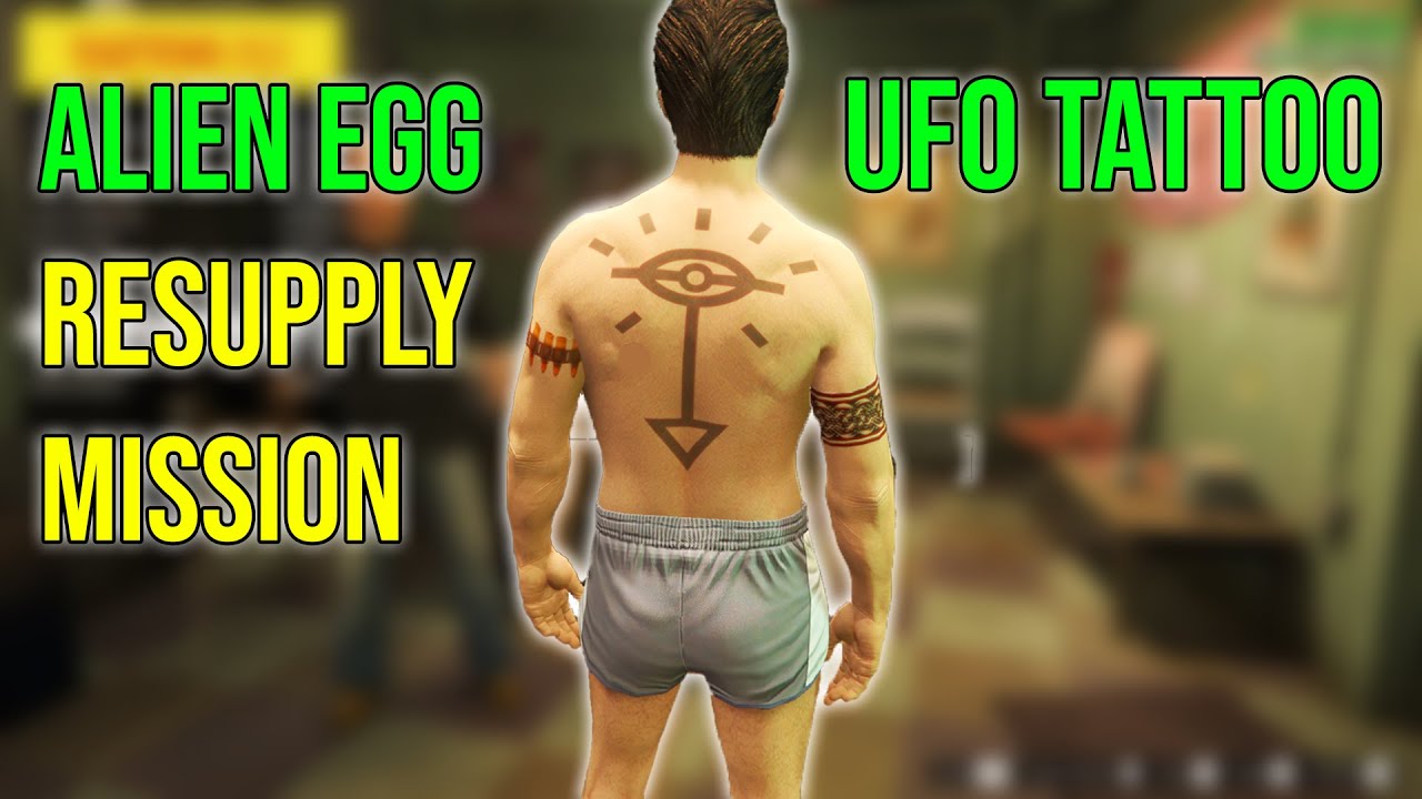 Alien Egg Bunker Resupply Mission and UFO Tattoo