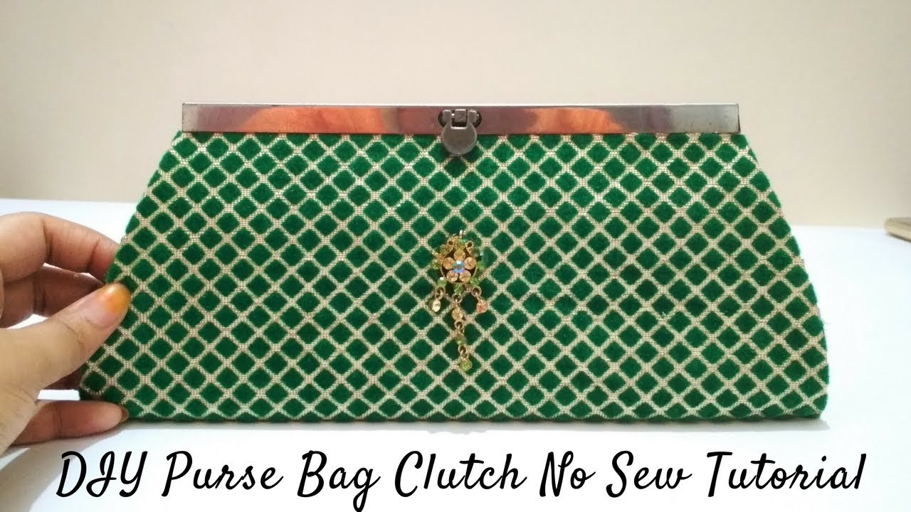 Diy Clutch | Purse Makeover No Sew | Best Out Of Waste Clutch | DIY PURSE BAG CLUTCH NO SEW TUTORIAL