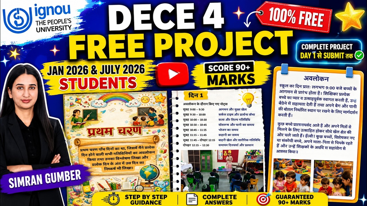 Free DECE 4 Project IGNOU Level Up Learning Simran Gumber