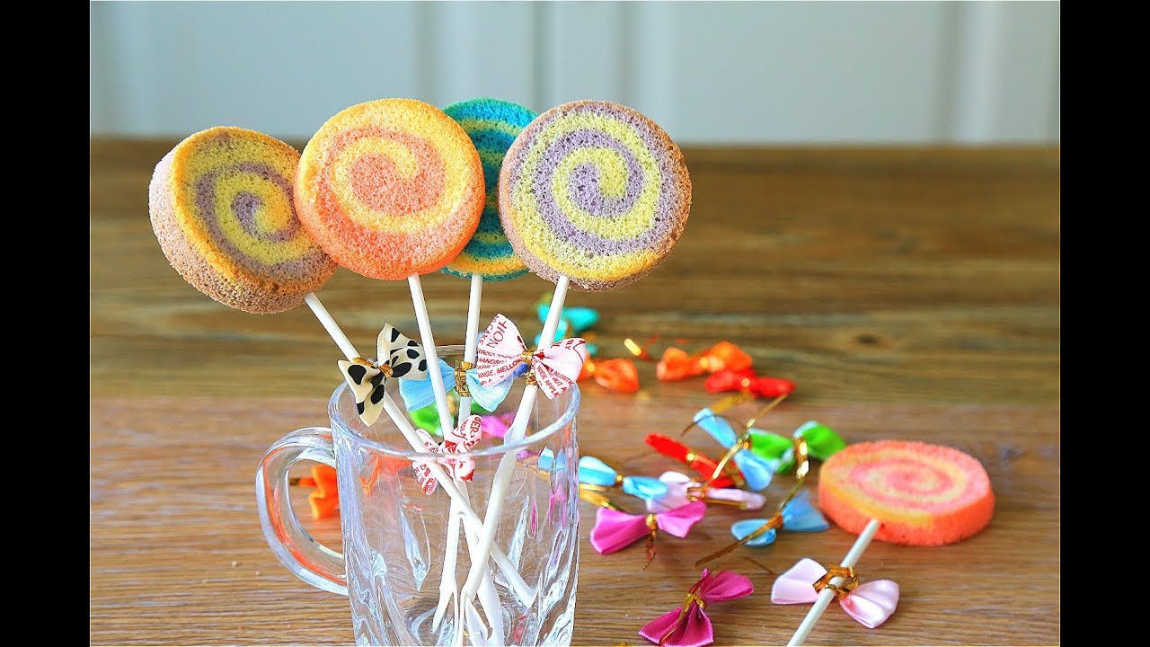 棒棒糖戚风蛋糕 lollipop Chiffon Cake