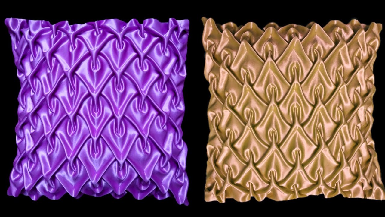 Smocking cushion cover canadian making pillow design pattern in hindi at home diy kusan takia