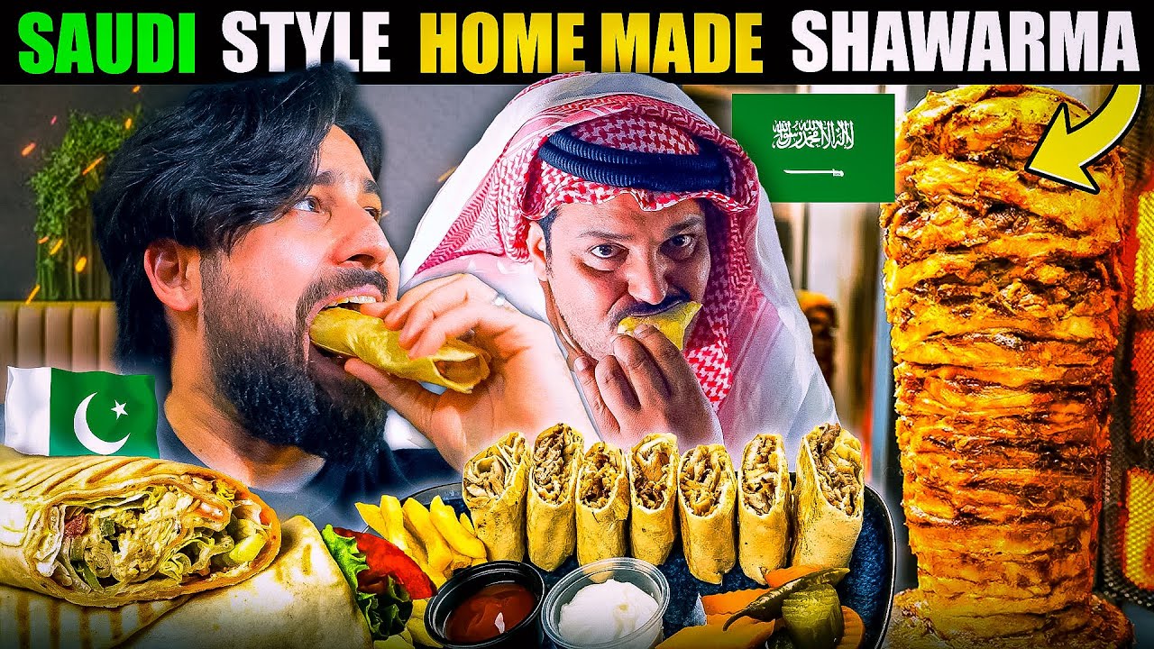 1st TIME EATING HOME MADE SHAWARMA IN JEDDAH SAUDI ARABIA
