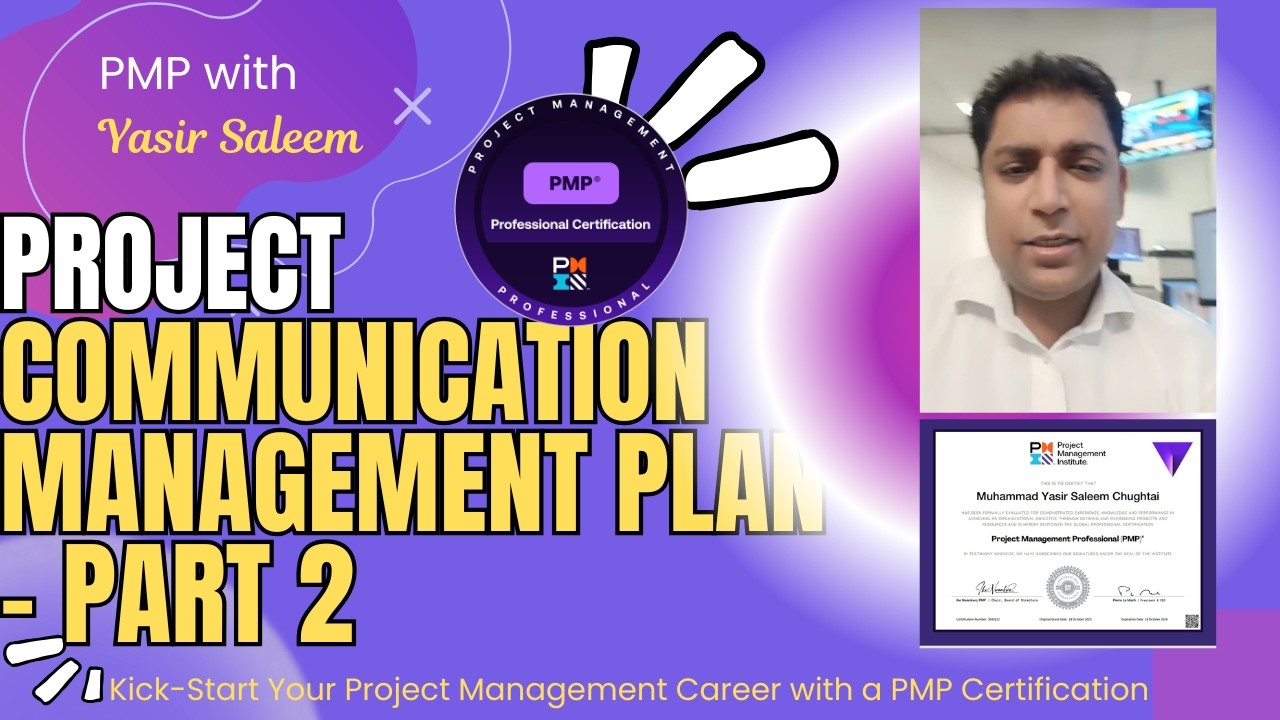 PMP - Project Communication Management Plan - Training Session - Part 2
