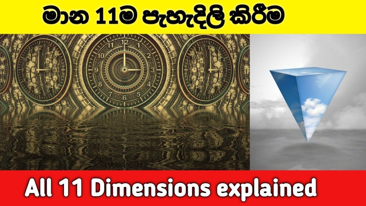 All 11 Dimensions explained in Sinhala | විශ්වයේ මාන 11 පැහැදිලි කිරීම