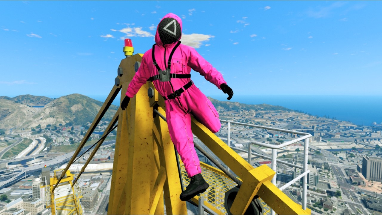 GTA 5 Epic Ragdoll Squid Game Guard Insane & Funny Ragdoll Moments Ep#2