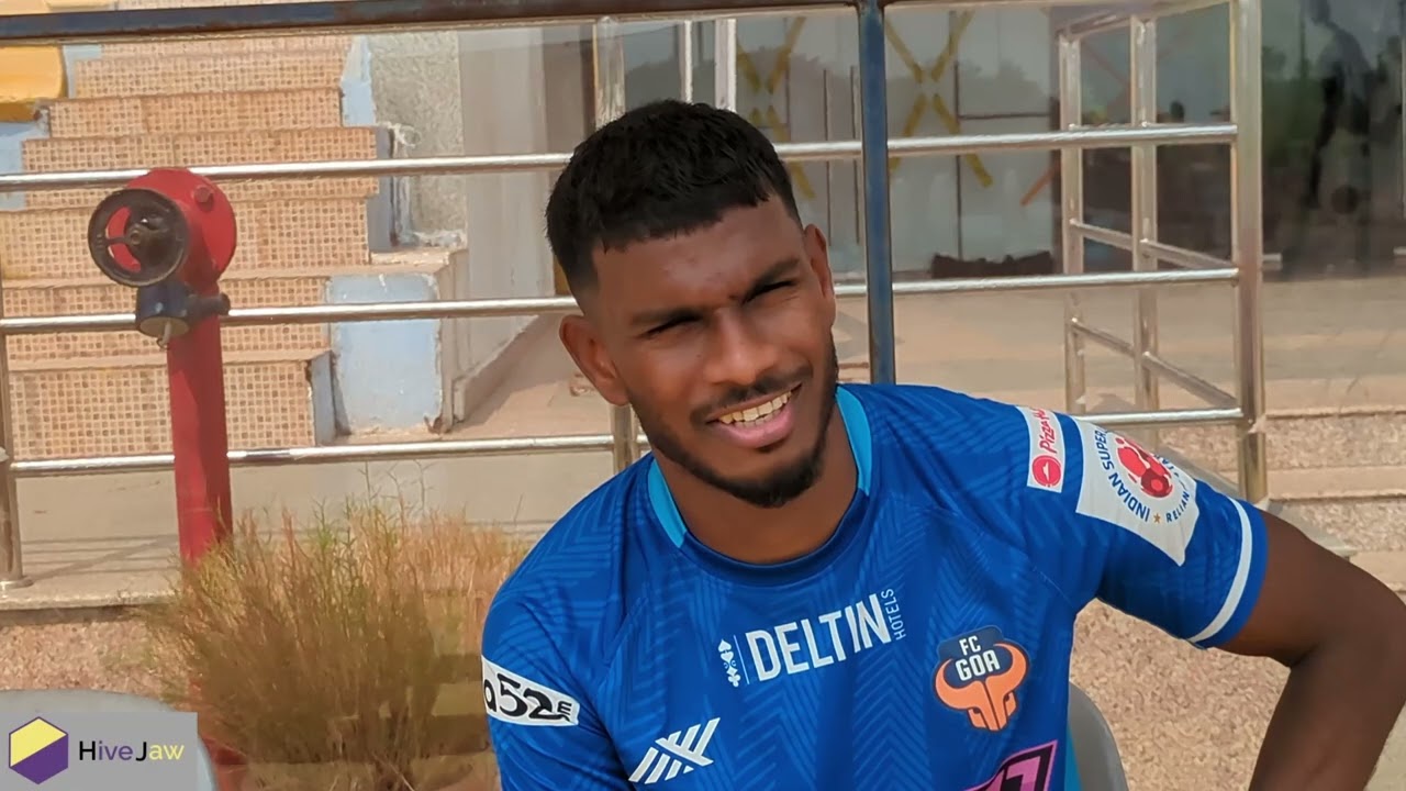 HiveJaw in a t&ecirc;te-&agrave;-t&ecirc;te with #FCGoa's #Brison Fernades