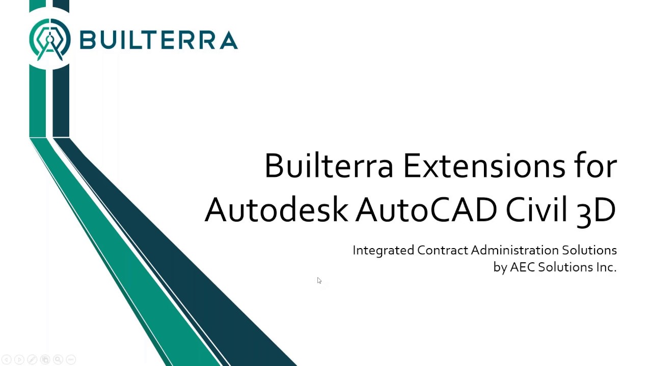 Live Webcast: Builterra Extensions for Autodesk AutoCAD Civil 3D