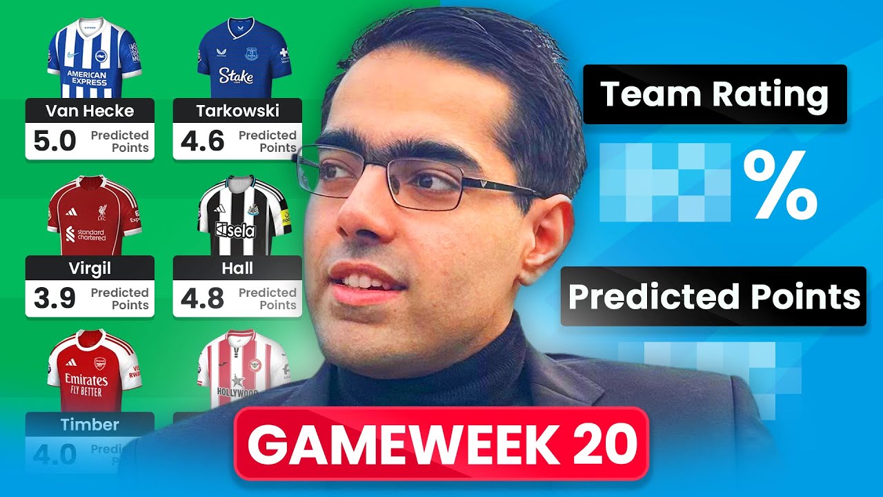 5-4-1 FORMATION!? | Top 25k! | BigManBakar's Gameweek 20 Team Reveal! | FPL 25/26