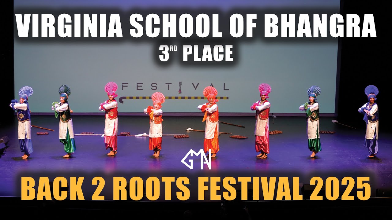 Virginia School of Bhangra | 3rd Place (Tie) | Back 2 Roots Festival 2025 | Junior Live Bhangra